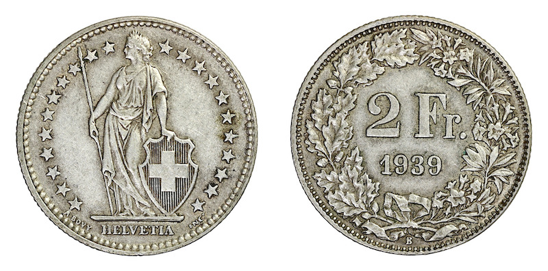 Switzerland two francs 1939