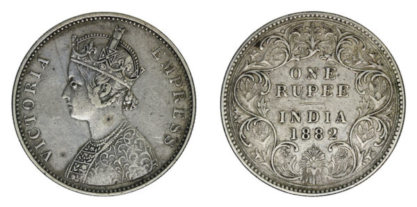 Britsh india 1882 rupee