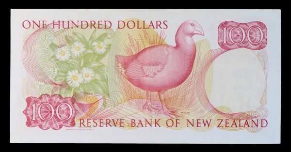 Reserve bank of new zealand 100 dollars 1985 to 1989