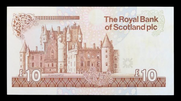 Royal bank of scotland glamis castle ten pounds