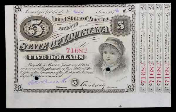 State of louisiana bond 1874
