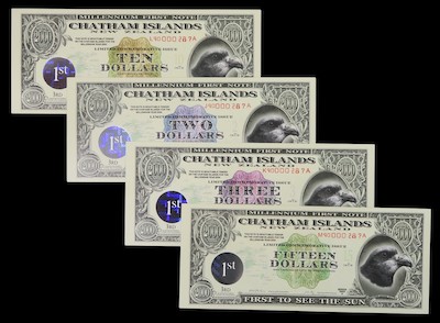 New zealand chatham islands banknotes