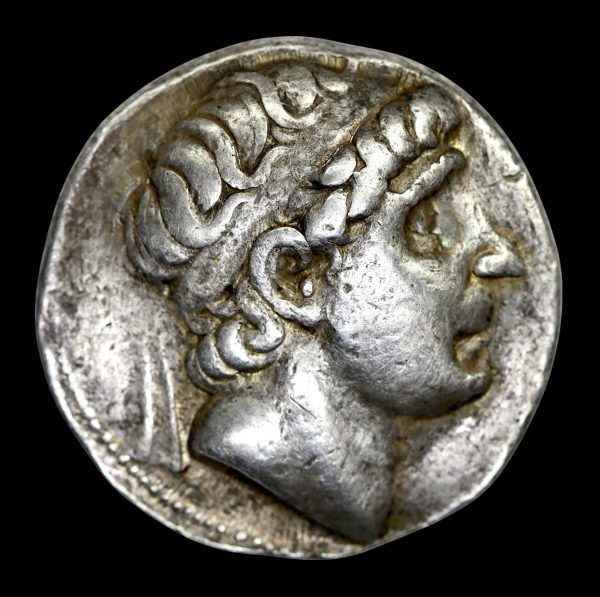 Ancient Greek silver tetradrachm seleucia on the tigris