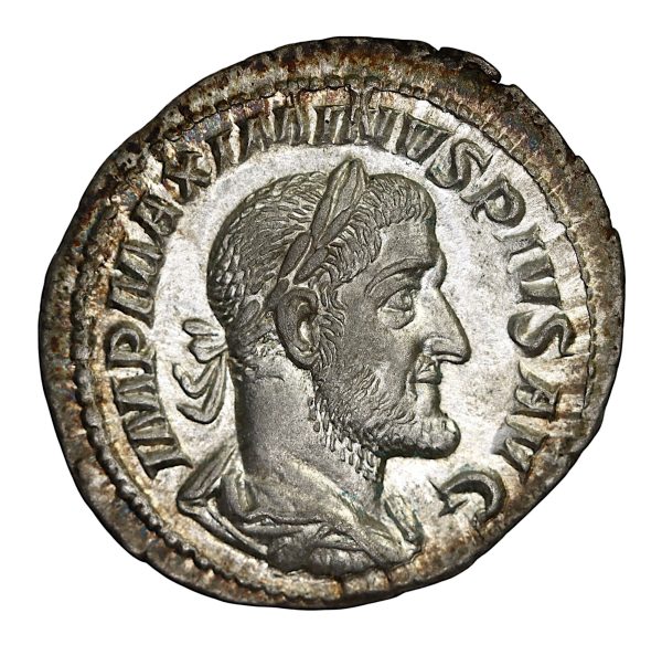Maximinus first denarius rome high quality example