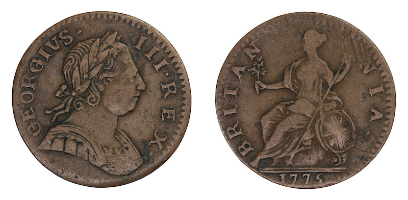 George the third halfpenny 1775