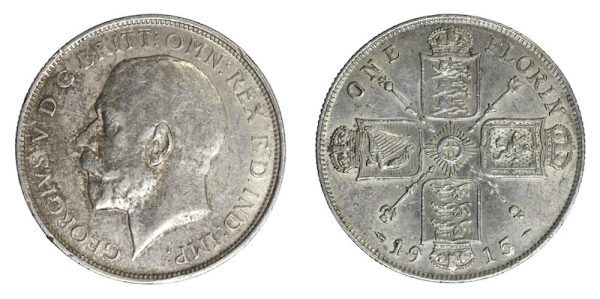 British florin 1915