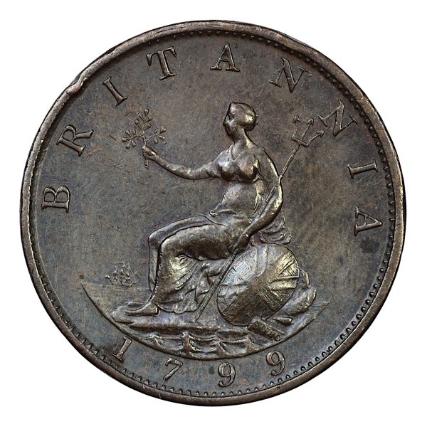 British britannia halfpenny 1799