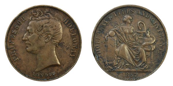 Professor holoway halfpenny token 1857