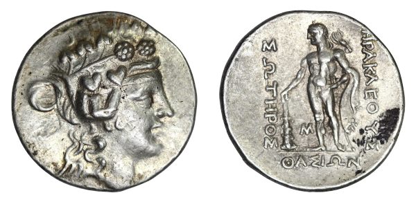 Thasos islands tetradrachm 148 bc