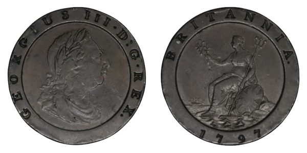 George third cartwheel coinage of 1779