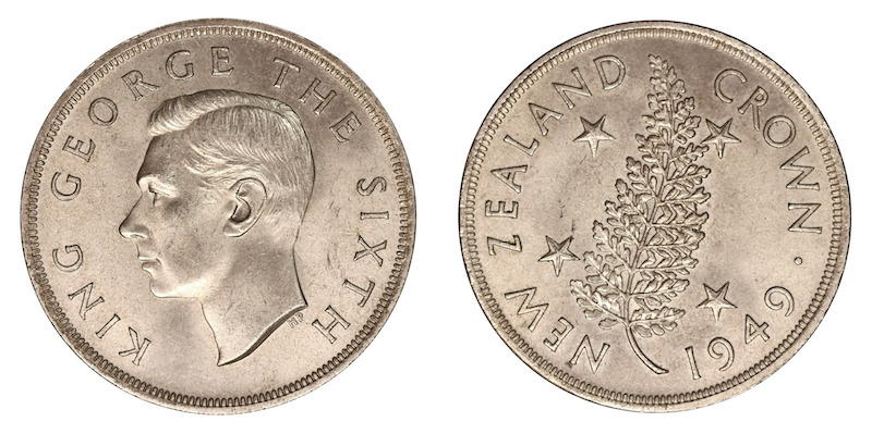 New zealand 1949 crown