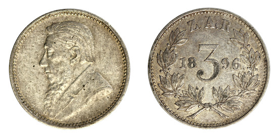 Zar threepence 1896