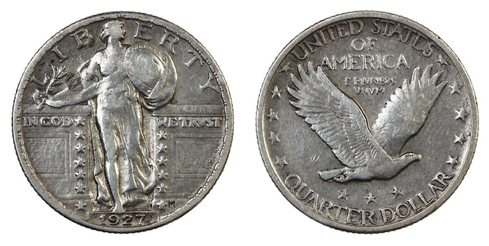United states flying eagle quarter 1927