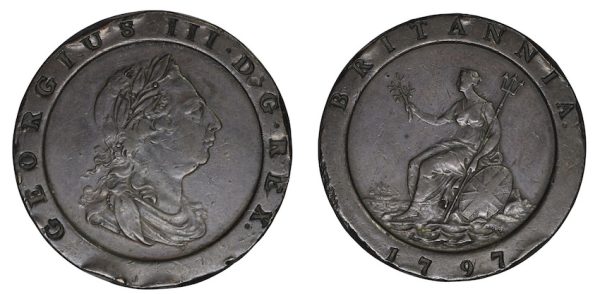 Great Britain twopence 1797 cartwheel issue