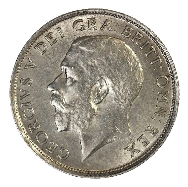 King george the fifth silver coinage shilling 1918