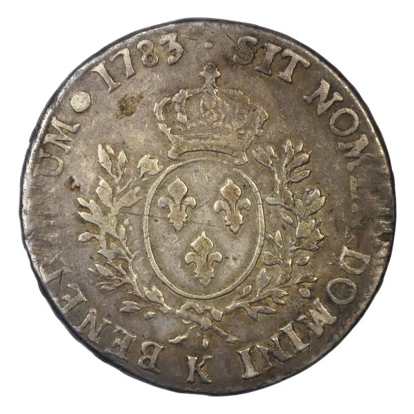 French ecu coin bordeaux mint 1783