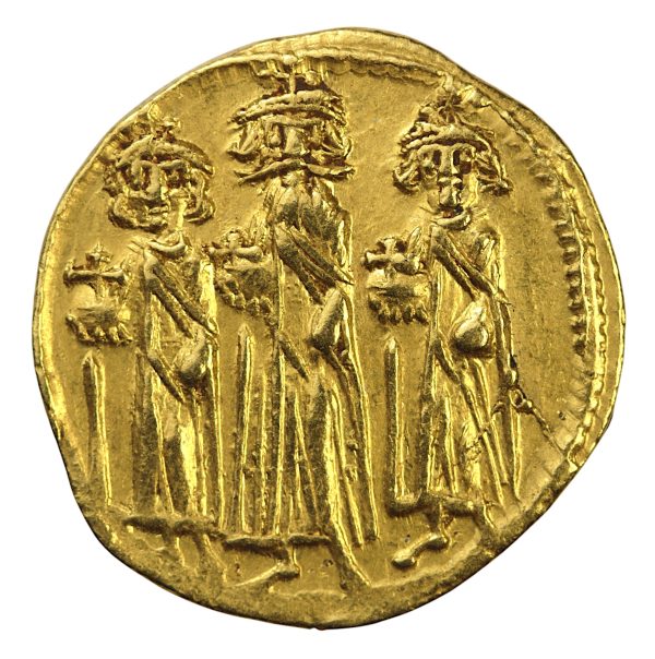 Byzantine gold solidus 638 to 639 ad