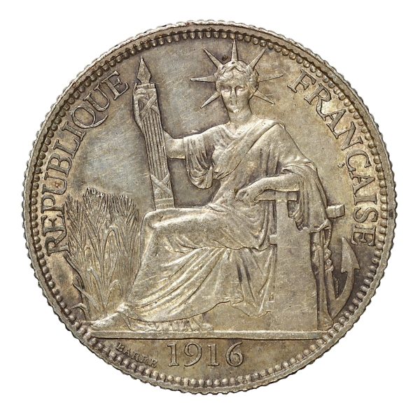 French indochina 20 centimes 1916