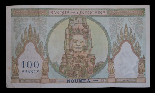 French pacific territory 100 francs 1957 noumea