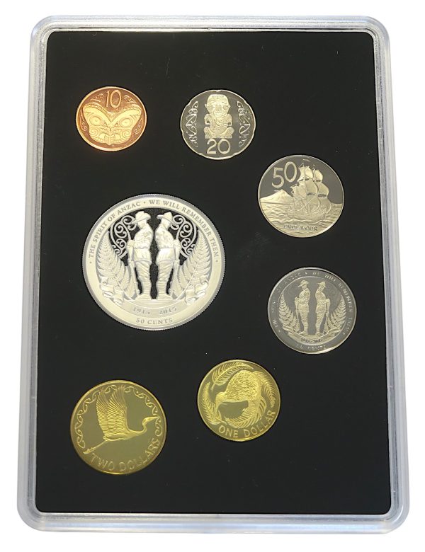 New Zealand anzac coin set 2015