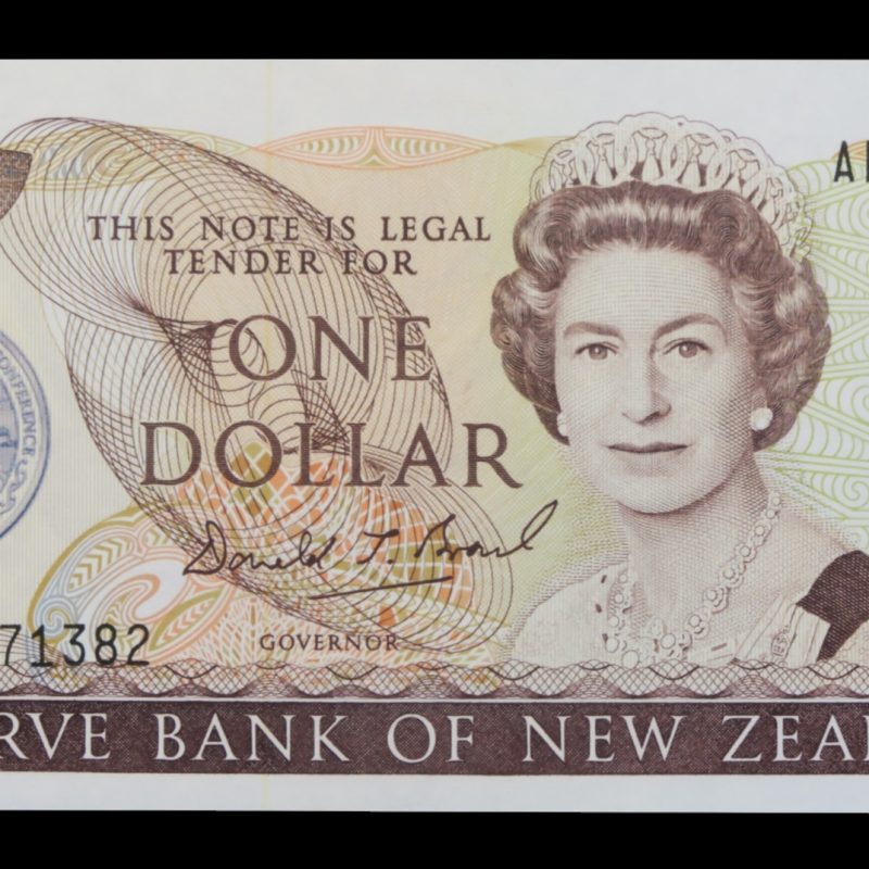 New zealand blue overprint one dollar 2024