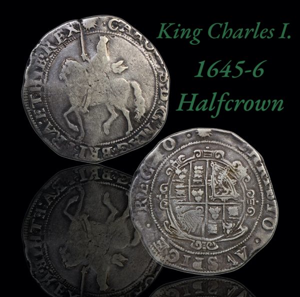 King charles the first hammered halfcrowns