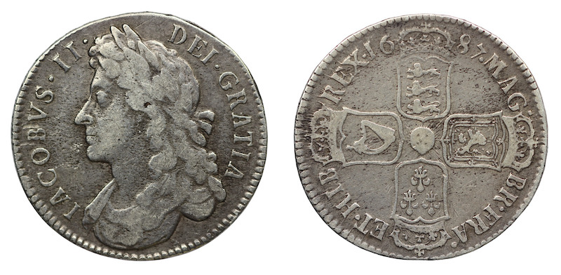 James the second halfcrown 1687