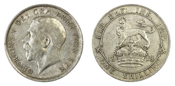 British 1918 shilling