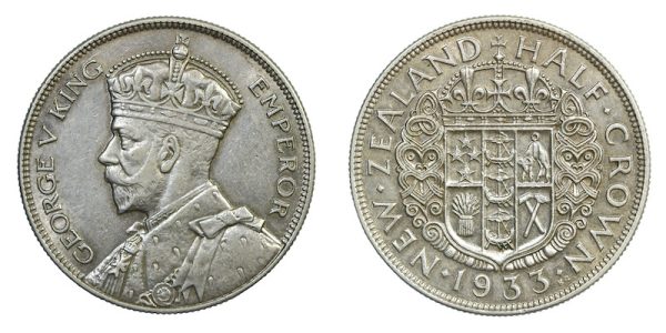 New zealand first halfcrown 1933