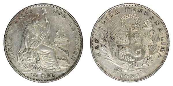 Chile half sol 1935