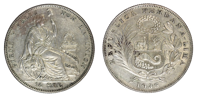 Chile half sol 1935