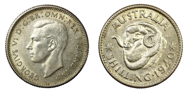 Australia shilling 1940