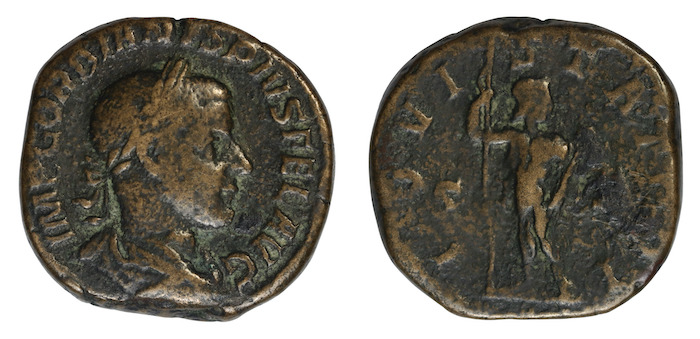 Roman large bronze coin gordian sestertius