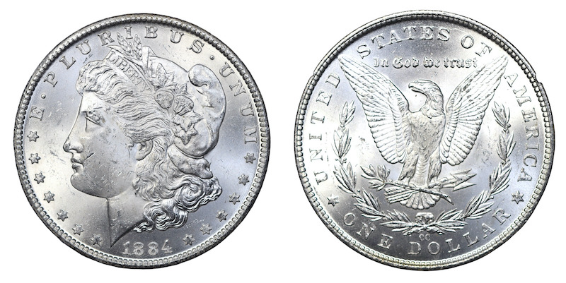 Carson city dollar 1884 uncirculated