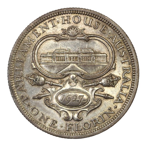 Australian george fifth commemorative 1927 florin