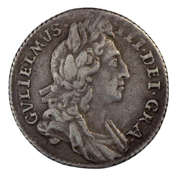 William the third sixpence 1696