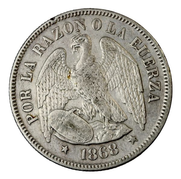 Republic of Chile 50 cents 1868