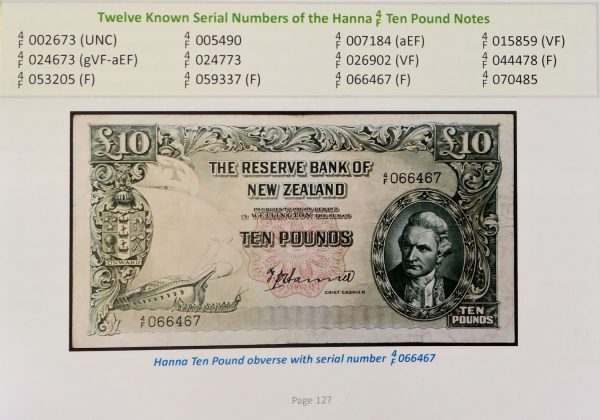 Scarce new zealand ten pound note