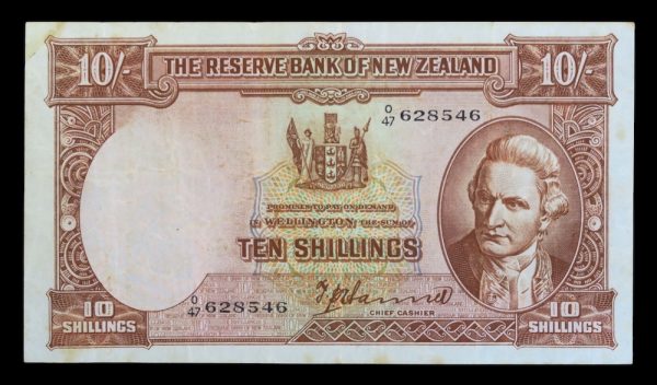 New zealand sterling paper banknotes