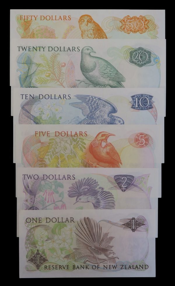 New zealand same numbered banknote set 1989