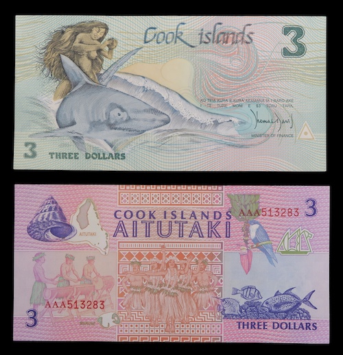 Banknotes from the pacific