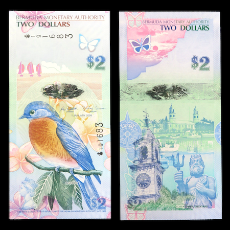 Bermuda two dollars 2009