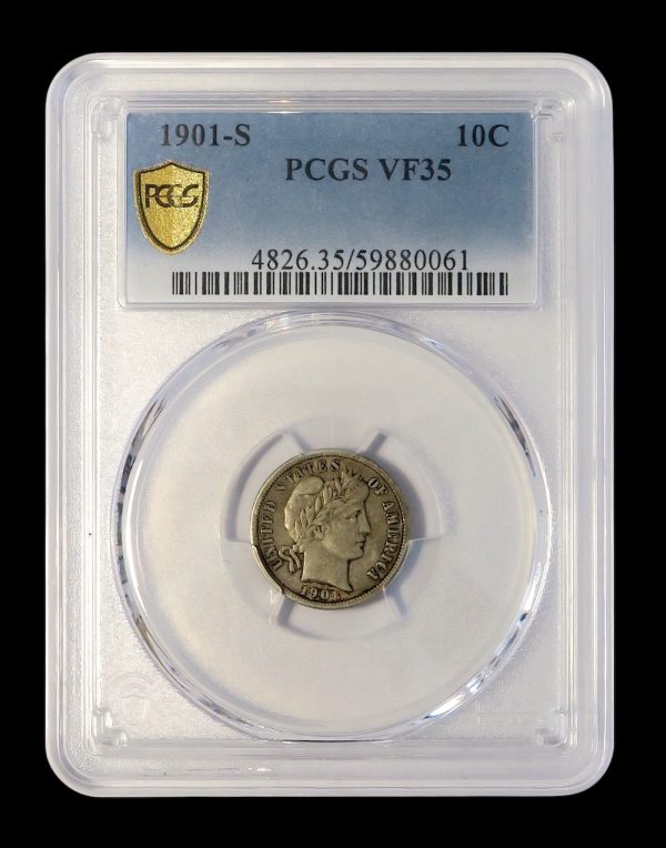 Barber dime 1901s