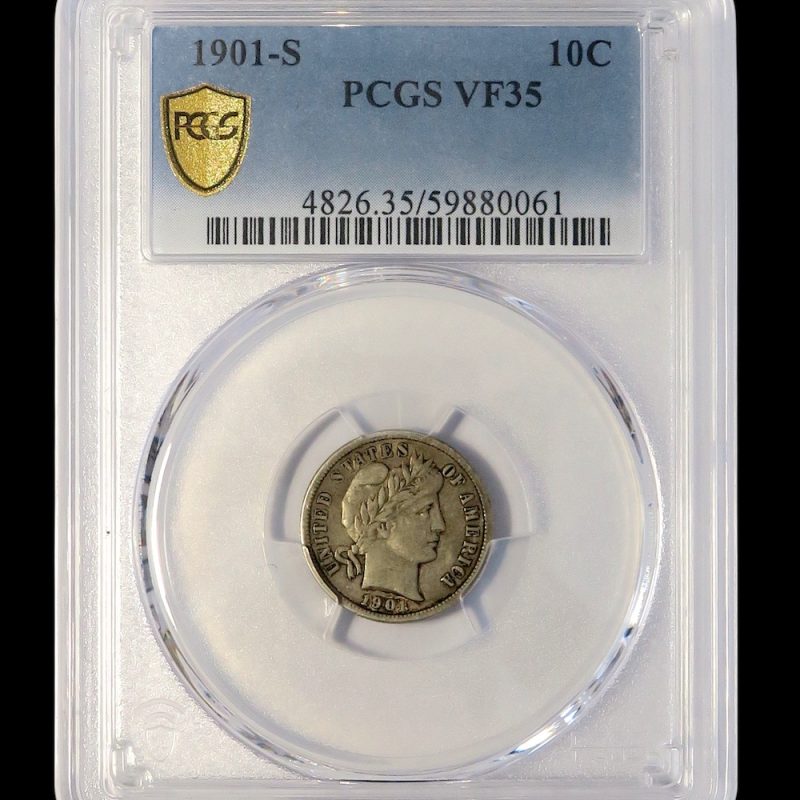 Barber dime 1901s