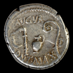 Julius ceasar campaign silver denarius