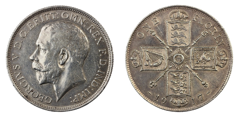 British florin 1917