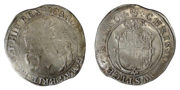 Charles the first halfcrown hammered coin