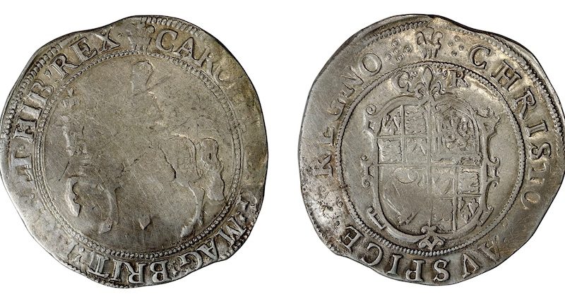 Charles the first halfcrown hammered coin