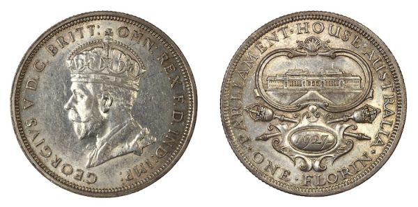 Quality australian silver florin 1927