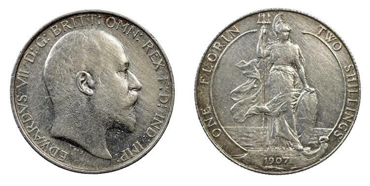 Great britain 1907 florin